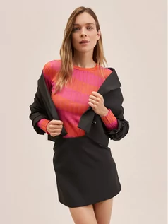 Swetry damskie - Mango Sweter Oblicuo 27024039 Różowy Regular Fit - grafika 1