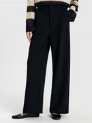 Spodnie damskie - Sinsay - Spodnie eleganckie - czarny - miniaturka - grafika 1