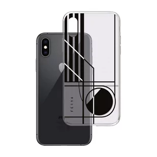 Apple iPhone Xs Ferya Slim CASE CIRCLE Black - Etui i futerały do telefonów - miniaturka - grafika 1