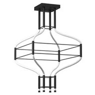 Lampy sufitowe - Poczwórna lampa sufitowa Alha 9056 Dohar LED 86W 4000K metalowa biała czarna - miniaturka - grafika 1