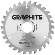 Akcesoria do elektronarzędzi - GRAPHITE Tarcza do pilarki, widiowa, 165 x 30 mm, 30 zębów, do aluminium - miniaturka - grafika 1
