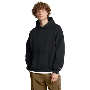 Męska bluza dresowa nierozpinana z kapturem Under Armour UA Icon Fleece Os Hood - czarna - UNDER ARMOUR - Bluzy sportowe męskie - miniaturka - grafika 1