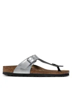 Klapki i japonki damskie - Birkenstock Japonki Gizeh Bs 0043853 Srebrny - miniaturka - grafika 1