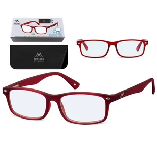 Okulary z filtrem do Komputera i Czytania z Antyrefleksem moc: +2.00 Montana BLFBOX83B - Okulary korekcyjne, oprawki, szkła - miniaturka - grafika 1