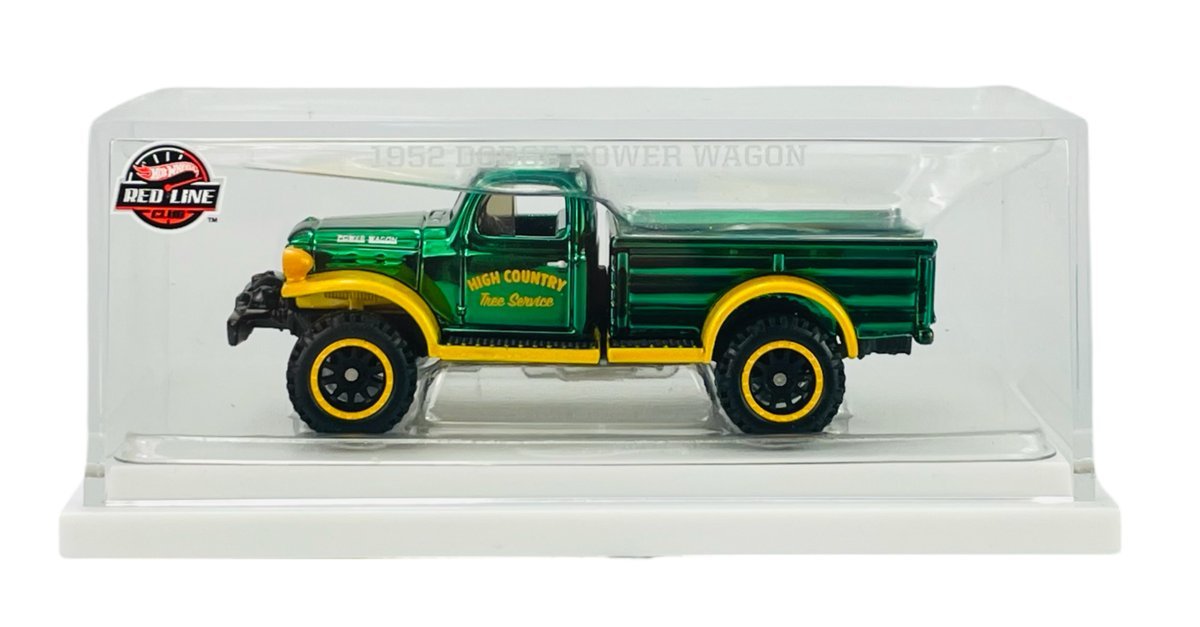 HOT WHEELS 2023 HOLIDAY CAR 1952 DODGE POWER-WAGON RED LINE CLUB HNL31