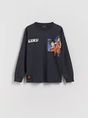 Bluzki dla chłopców - Reserved - Koszulka longsleeve Dragon Ball Z - ciemnoszary - miniaturka - grafika 1