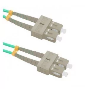 Qoltec Patchcord Światłowodowy SC/UPC-SC/UPC MM 50/125 OM4 2m 54354 - Patchcordy - miniaturka - grafika 1