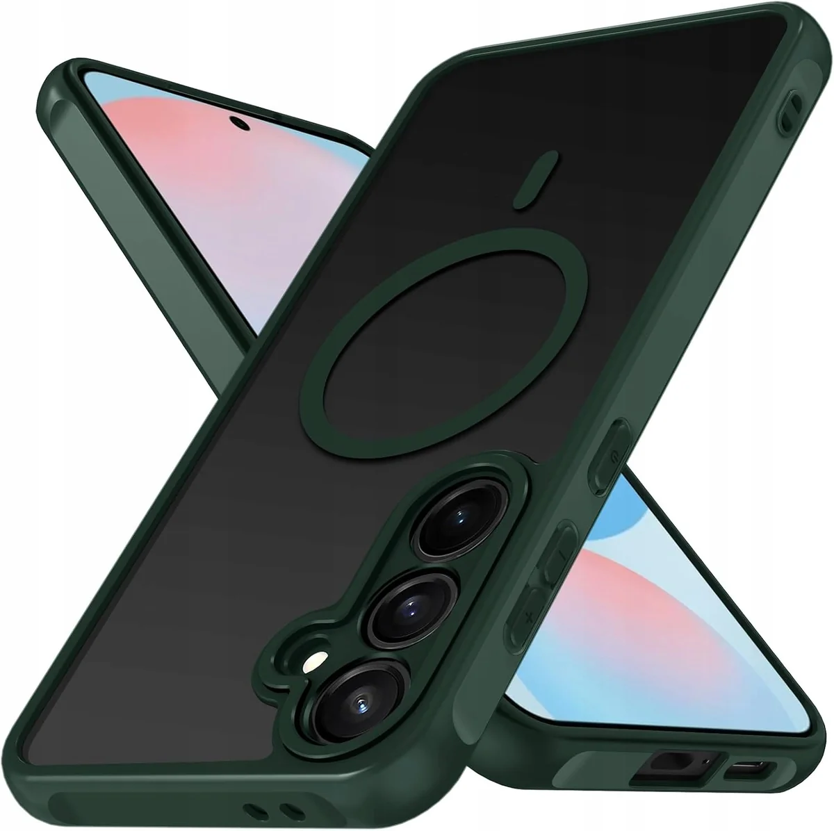 ETUI MATOWE OBUDOWA OCHRONNA TELEFON ODPORNE WZMOCNIONE ZIELONE