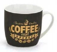Kubki - Kubek porcelanowy DENNA 350ml czarny ODELO - miniaturka - grafika 1