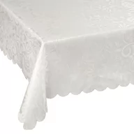Obrusy i serwetki - Obrus żakardowy, plamoodporny, 110x160 cm, kremowy - miniaturka - grafika 1