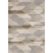 Dywany zewnętrzne - MULTI-DECOR Dywan zewnętrzny/wewnętrzny Kemet Romby szaro-beżowy 120 x 170 cm - miniaturka - grafika 1