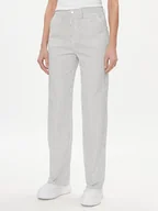 Spodnie sportowe damskie - ONLY Spodnie materiałowe Merle 15312896 Biały Wide Leg - miniaturka - grafika 1