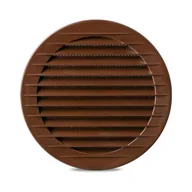 Kratki wentylacyjne - KRATKA OKRĄGŁA Z SIATKĄ FI 60 BRĄZ (4SZT.) - miniaturka - grafika 1