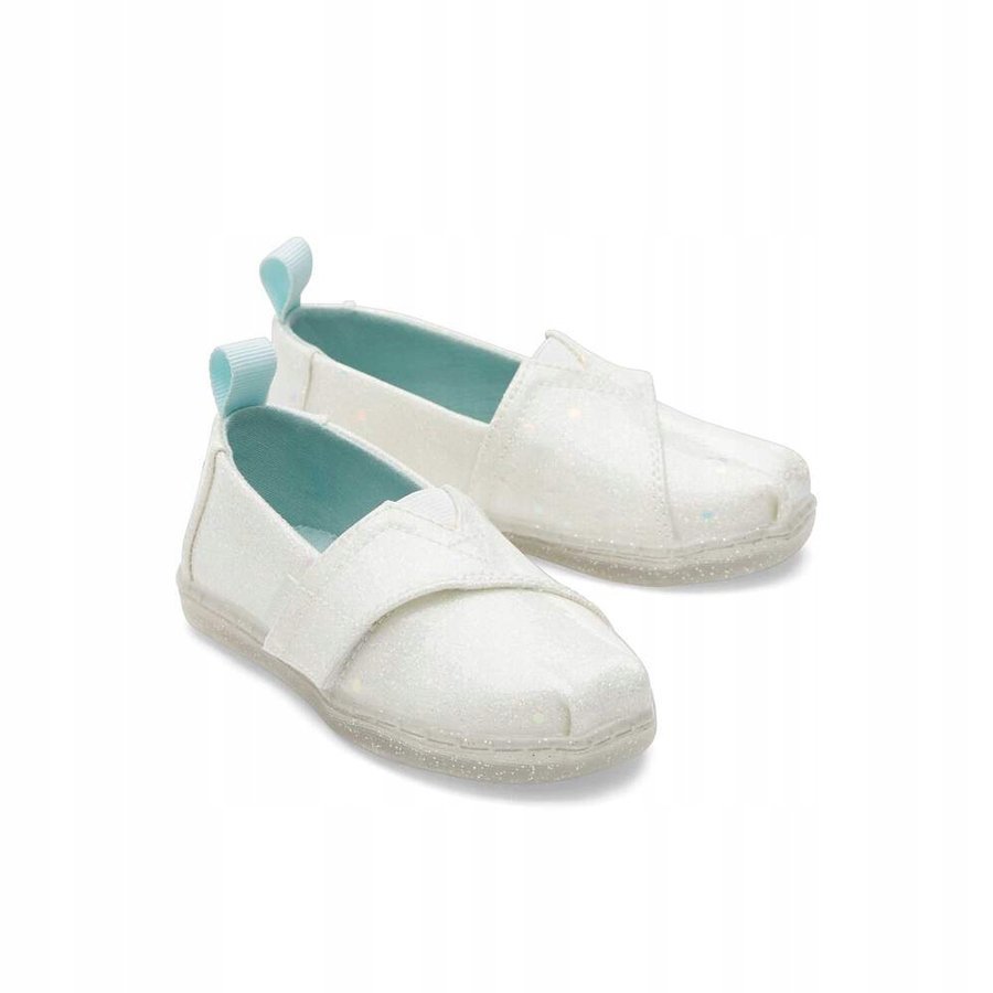 TOMS TRAMPKI DZIEWCZĘCE BIAŁĘ NA RZEPY PŁASKIE 22 6KA