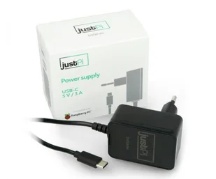 justPi Zasilacz justPi USB C 5V/3A do Raspberry Pi 4B SHR-14516 - Akcesoria do komputerów jednopłytkowych - miniaturka - grafika 2