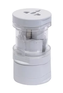 Adapter podróżny, GLOBAL, biały - Gniazdka elektryczne - miniaturka - grafika 1