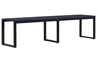Ławki ogrodowe - Czarna ławka ogrodowa 180 cm N2-E73 - miniaturka - grafika 1