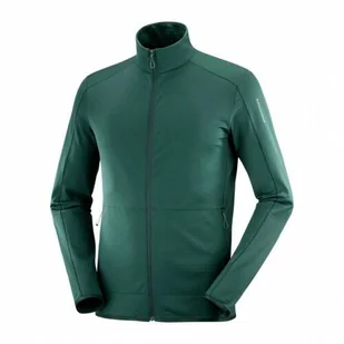 Bluza Salomon Essential Lightwarm Ponderosa Pine - Bluzy sportowe męskie - miniaturka - grafika 1