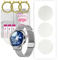 Akcesoria do smartwatchy - 3x Folia hydrożelowa MATOWA do Pacific Silver PC00157 - apgo Smartwatch Hydrogel MATTE Protection Ochrona na ekran smartwatcha - miniaturka - grafika 1