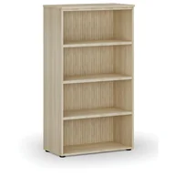 Regały biurowe - Regał biurowy PRIMO WOOD, 1434 x 800 x 420 mm, dąb naturalny - miniaturka - grafika 1
