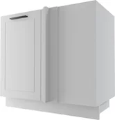 Meble kuchenne - Bergamo Szafka Dolna Narożna D13U Biały Mat - miniaturka - grafika 1