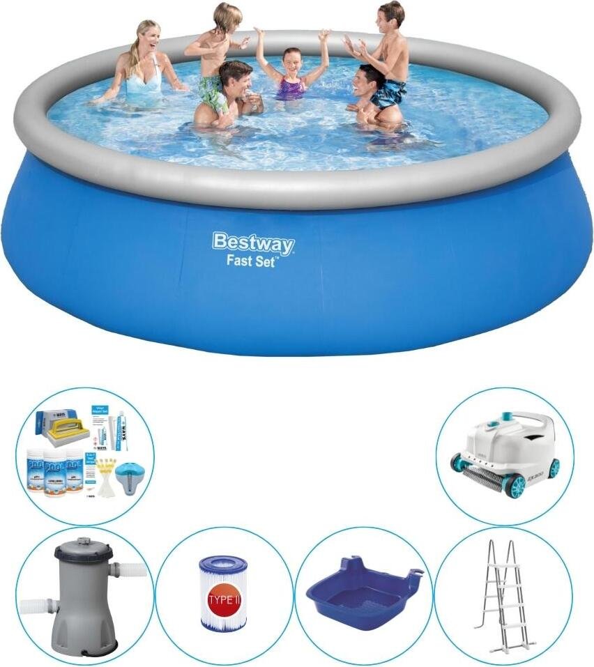 Zestaw basenowy - Bestway Fast Set 457x122 cm -- Okrągły