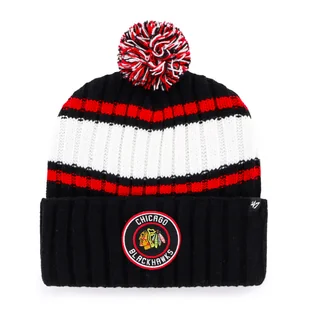 Czapka zimowa 47 Brand NHL Chicago Blackhawks Plateau ’47 CUFF KNIT - Czapki męskie - miniaturka - grafika 1