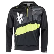 Bluzy męskie - HEAD HEAD Męska bluza z kapturem Race Hoodie Print Men czarny czarny/żółty XL RACE Hoodie PRINT Men - miniaturka - grafika 1