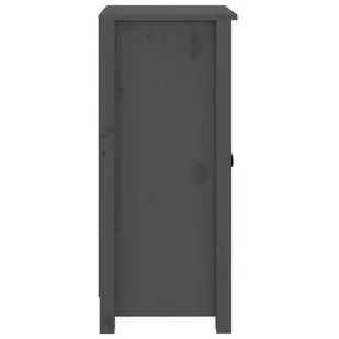 Lumarko Szafki, 2 szt., szare 40x35x80 cm, lite drewno sosnowe - Szafki do salonu - miniaturka - grafika 7