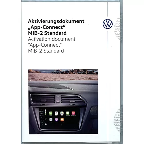 Volkswagen 5G0054830A Dokument aktywacji App-Connect MirrorLink Apple CarPlay Android samochód osobowy *** Możliwość doposażenia w tester diagnostyczny w warsztacie! ***