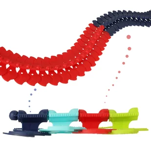 Tor samochodowy wyścigowy samochód 102 elementy 132cm - Tory, garaże, parkingi - miniaturka - grafika 7