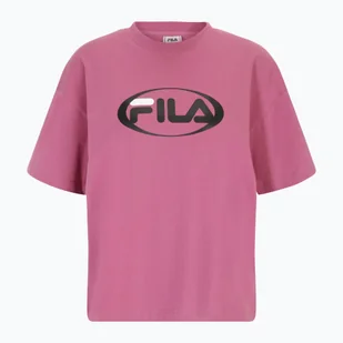 Koszulka damska FILA Luka Relaxed red violet - Koszulki i topy damskie - miniaturka - grafika 1