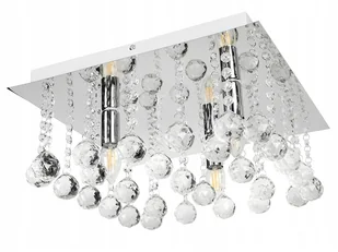 Lampa Sufitowa Plafon Żyrandol Kryształki wisząca - Lampy sufitowe - miniaturka - grafika 1