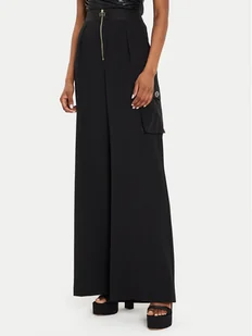 Rinascimento Spodnie materiałowe CFC0119837003 Czarny Relaxed Fit - Spodnie damskie - miniaturka - grafika 1