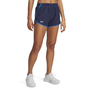 Under Armour UA Fly by 3'' szorty - sprany granatowy/niebieski Atlantis/odblaskowe - XXL - Spodenki damskie - miniaturka - grafika 1