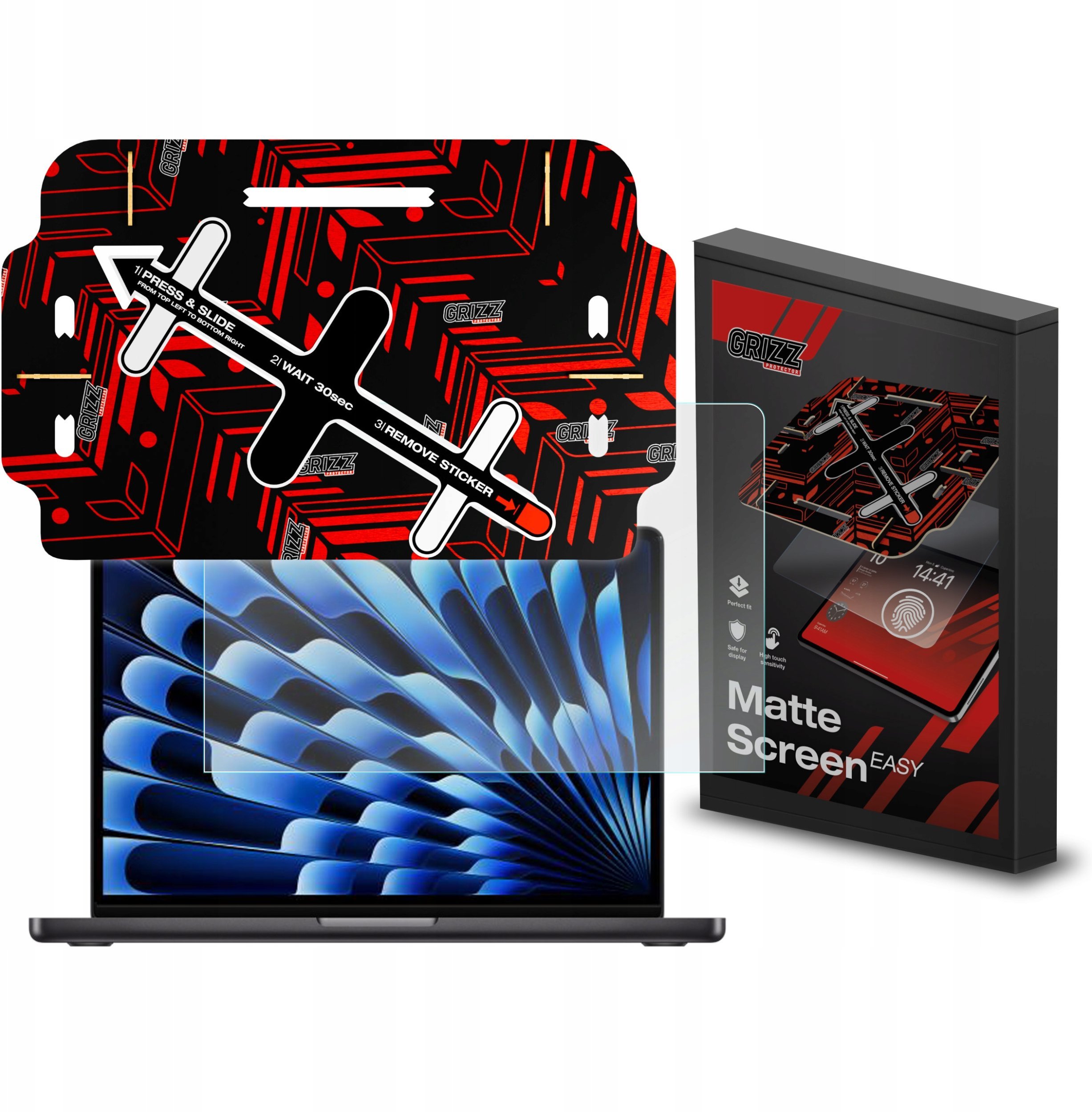 Folia matowa GrizzGlass MatteScreen Easy do Apple MacBook Air 15