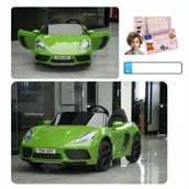 Pojazdy elektryczne dla dzieci - Pojazd Perfecta Lakierowany Zielony do 100kg - miniaturka - grafika 1