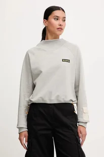 Columbia bluza bawełniana High Cascades damska kolor szary gładka 2136421 - Bluzy damskie - miniaturka - grafika 1
