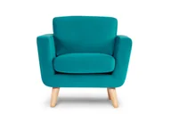 Fotele - Fotel TAGIO turkusowy / 86x80x88 / tkanina - miniaturka - grafika 1