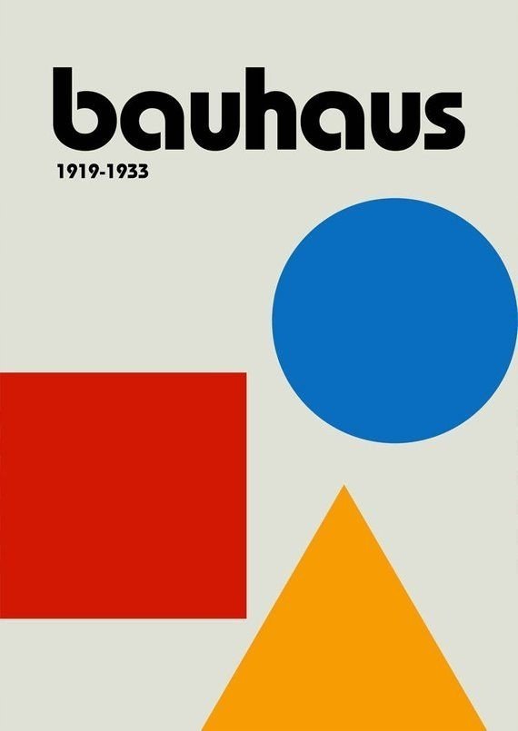 PODKŁADKA POD MYSZ Z Nadrukiem 22x18 cm Bauhaus 1919 Art Tekst Prezent