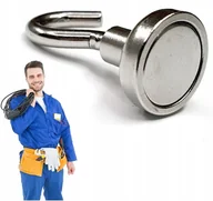 Magnesy - UCHWYT CHWYTAK HAK E25 - 20kg NA MAGNES NEODYMOWY MOCNY z Haczykiem Silny - miniaturka - grafika 1