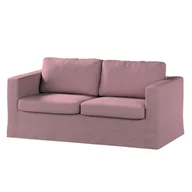 Pokrowce na meble - Dekoria pl pl Pokrowiec na sofę Karlstad 2-osobową nierozkładaną długi różowy z czarną nitką 165 x 89 x 64 cm Amsterdam 618-704-48 - miniaturka - grafika 1