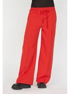 Spodnie damskie - SisterS point Spodnie w kolorze czerwonym - miniaturka - grafika 1