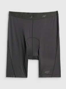 4F Spodenki kolarskie z żelową wkładką męskie - czarne XL - Spodnie rowerowe 4F Spodenki kolarskie z żelową wkładką męskie - czarne XL - Spodnie rowerowe - miniaturka - grafika 1