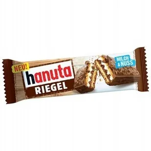 Batoniki Hanuta Riegel Orzechowe 1 szt z Niemiec - Przekąski dla dzieci - miniaturka - grafika 1
