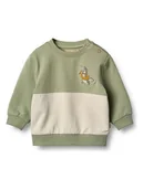 Bluzy i sweterki niemowlęce - Wheat Bluza "Carly" w kolorze zielono-kremowym - miniaturka - grafika 1