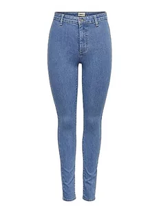 ONLY Damskie legginsy ONLBLUSH Life HW SK NOOS dżinsy, jasnoniebieski denim, 30 (XL), jasnoniebieski (light blue denim), XL - Legginsy - miniaturka - grafika 1