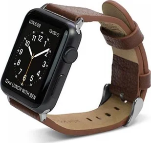 X-doria X-Doria Lux Band - Skórzany pasek do Apple Watch 38mm brązowy uniwersalny - Akcesoria do smartwatchy - miniaturka - grafika 1