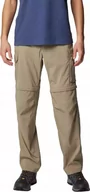Spodnie sportowe męskie - Columbia Columbia Silver Ridge Utility Convertible Pant 2012962221 Beżowe 36-34 - miniaturka - grafika 1