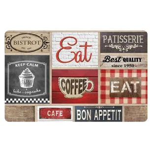 Mata stołowa 28.5x44 cm Coffee shop – douceur d'intérieur - Obrusy i serwetki - miniaturka - grafika 1